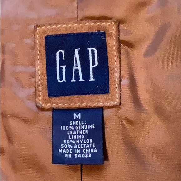 Vintage Gap Chocolate Suede Leather Jacket- Medium - Picture 4 of 13